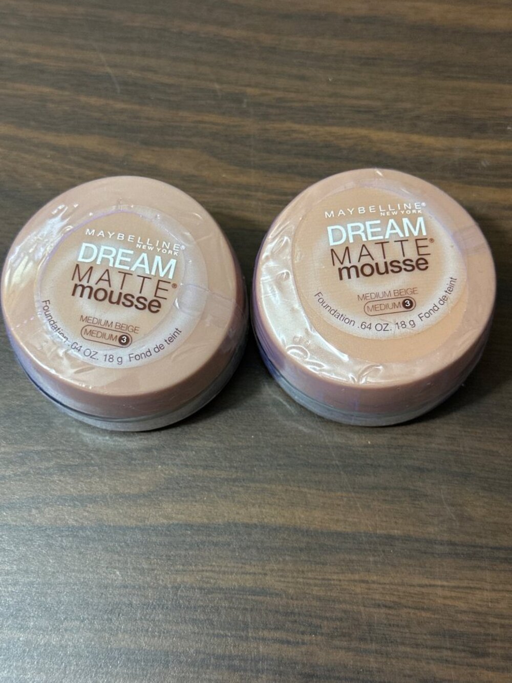 2x- Maybelline Dream Matte Mousse Foundation Medium Beige 3 0.64 Oz